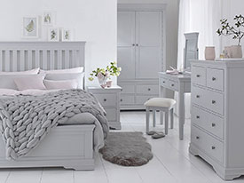 Furniture Mill Swindon Bedroom Collection in Grey